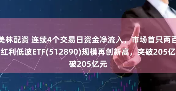 美林配资 连续4个交易日资金净流入，市场首只两百亿红利低波ETF(512890)规模再创新高，突破205亿元